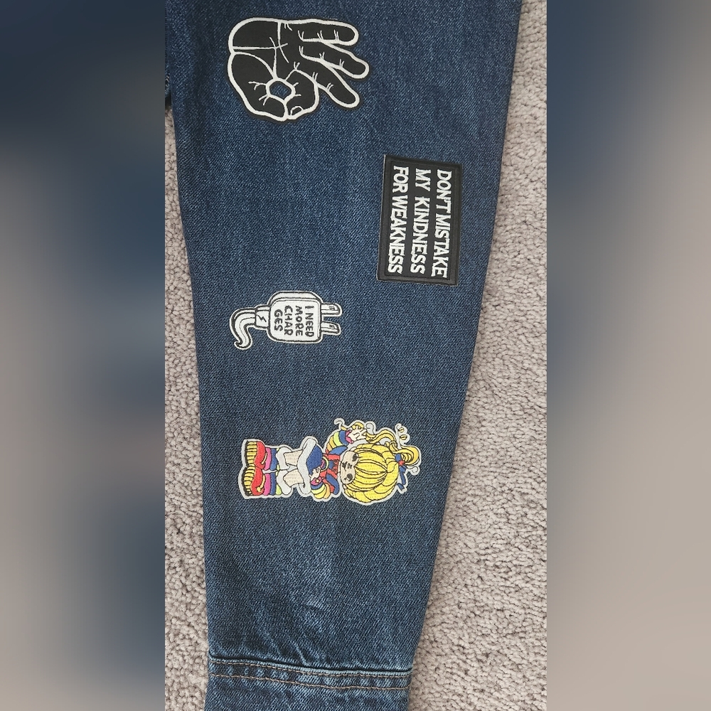 Custom jean patchwork jacket - Picture 12 of 16